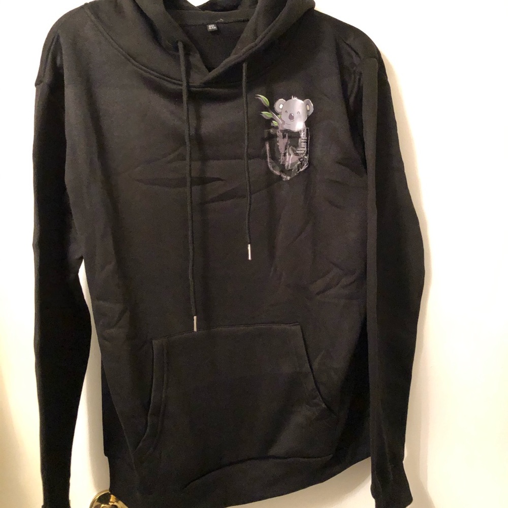 Black Koala Graphic Hoodie